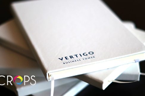 Logo print on notebook