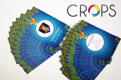 Christmas cards with wishes - design and printing