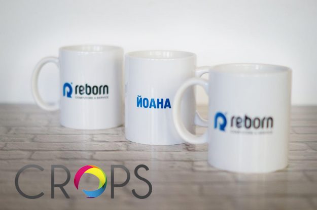 One-sided and double sided printing on cups