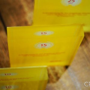 Plexiglass plaques