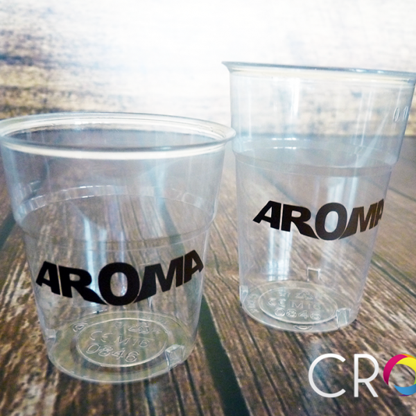 Printing on plastic cups