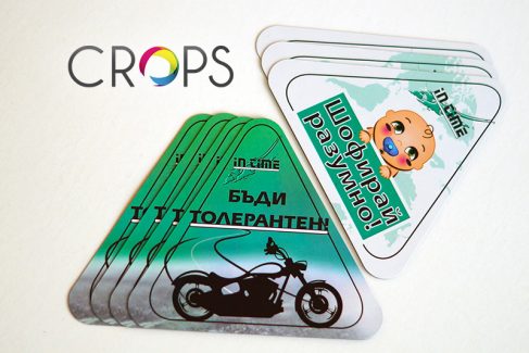 Advertising stickers for cars