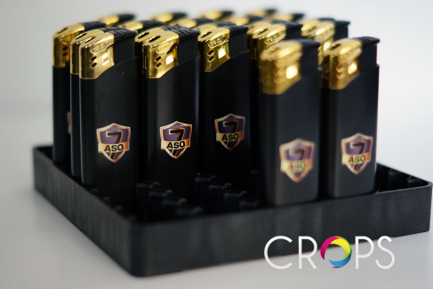 Printing of promotional lighters