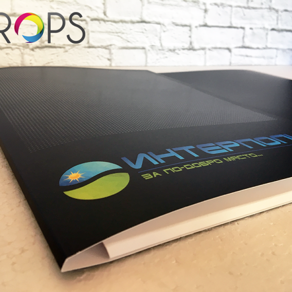 Company folders with pocket