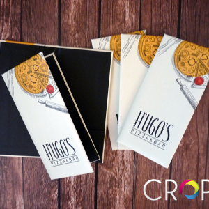 Custom restaurant menu covers