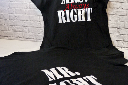 Personalised T- shirts for Couples, advertising agency