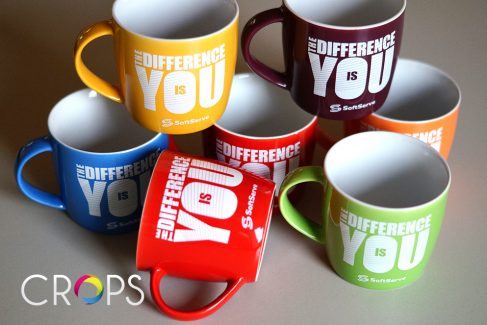 Colorful Coffee Mugs, advertising agency