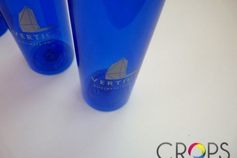 Bottles with logo, advertising agency