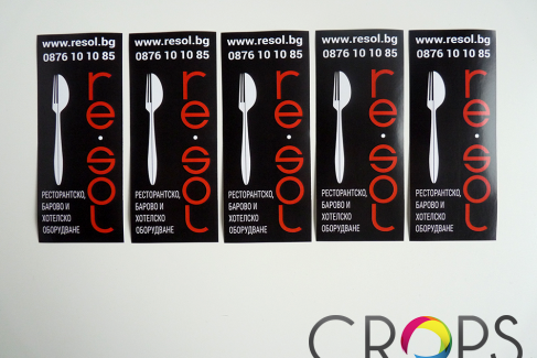 Flyers cards for RESOL, advertising agency