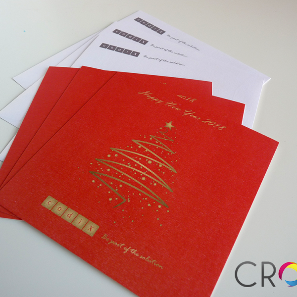 New Year Cards for Codix, advertising agency
