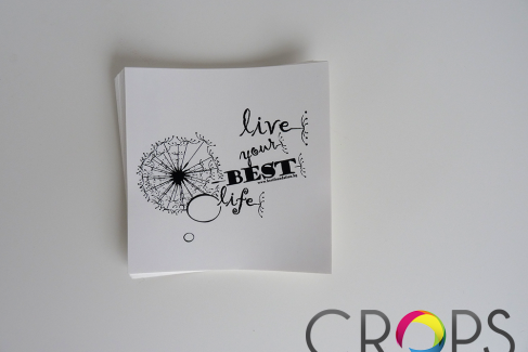 Printing of creative stickers, advertising agency