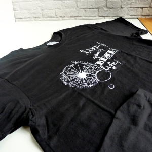 T-shirts with logo, advertising agency
