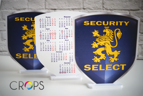 Desk calendars, advertising agency