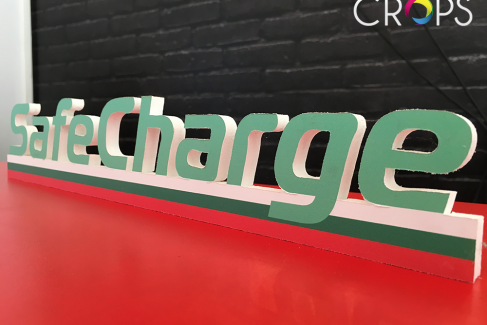 Laser cutting of volumetric letters, http://cropsadvertising.com